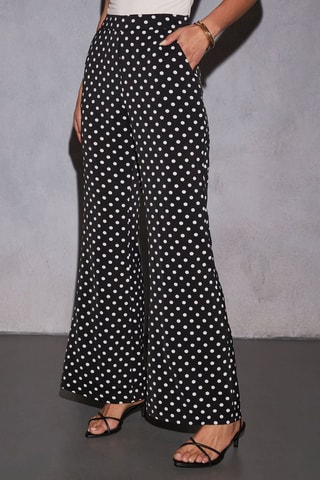 Blouse en Soepelvallende Broek - Zwart en Ecru