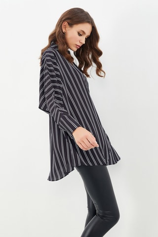 Blouse Zwart en Ecru