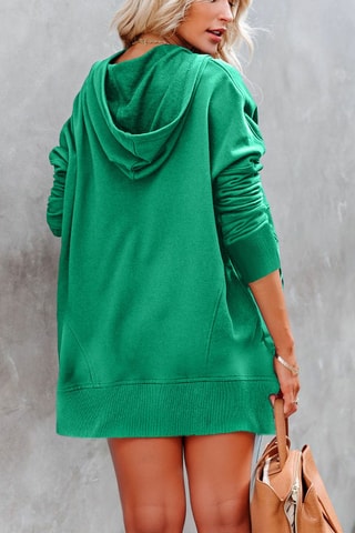 Sweater met Capuchon - Smaragdgroen