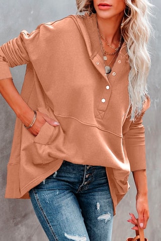 Sweater met Capuchon Camel