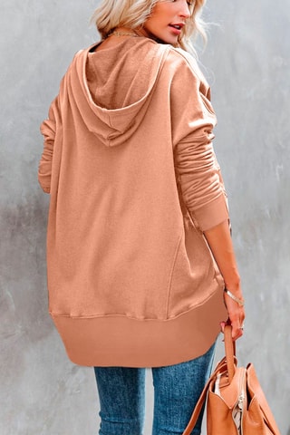 Sweater met Capuchon Camel