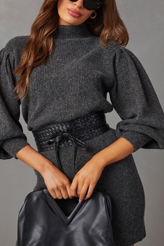 Trui-jurk - Antraciet