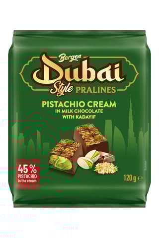 3 x Pralines Dubaï style à la crème de pistache et kadayif - 120 g