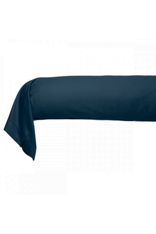 Katoensatijnen Rolkussensloop 80 Draad/cm² - Marineblauw