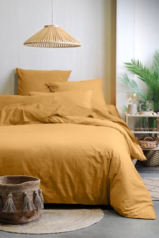 Biologisch Katoenen Kussensloop 57 Draad/cm² Horizon - Geel