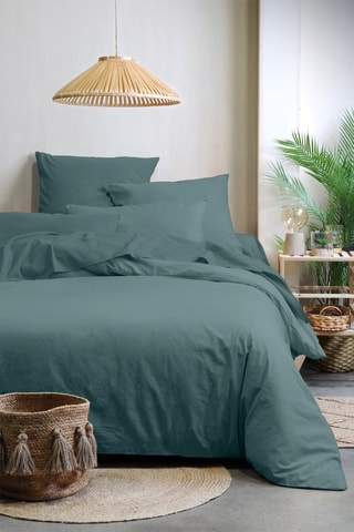 Biologisch Katoenen Kussensloop 57 Draad/cm² Horizon - Eucalyptus