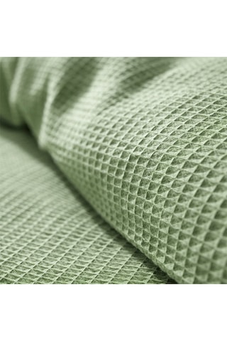 Conjunto de edredão em algodão colmeia 57 fios/cm² - Azeitona