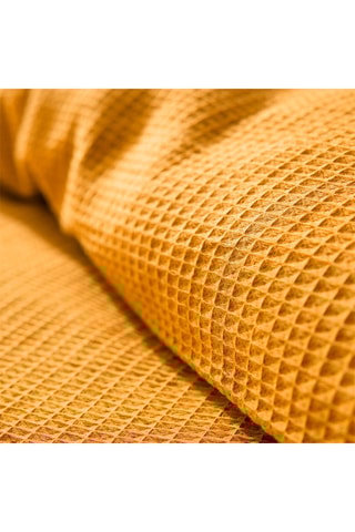 Conjunto de edredão em algodão colmeia 57 fios/cm² - Laranja