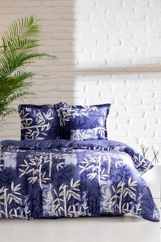 Katoenen Overtrekset 57 Draad/cm² Bamboo - Blauw