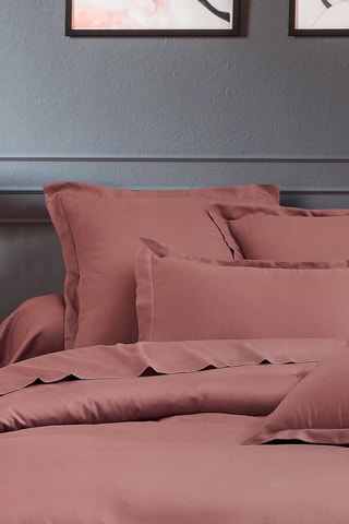 Katoensatijnen Dekbedovertrek 80 Draad/cm² Baie de Rose - Roze