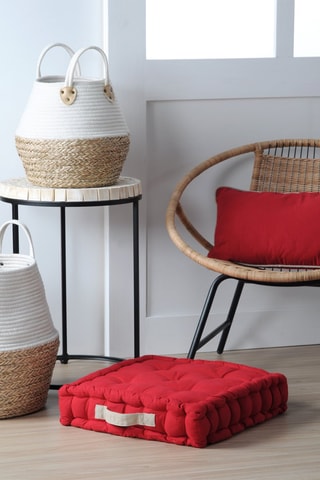 Vloerkussen Duo - Rood - 45 x 45 x 10 cm