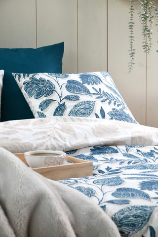 Kussensloop - Wit en Blauw