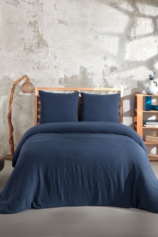 Gaaskatoenen Overtrekset Mima - Marineblauw