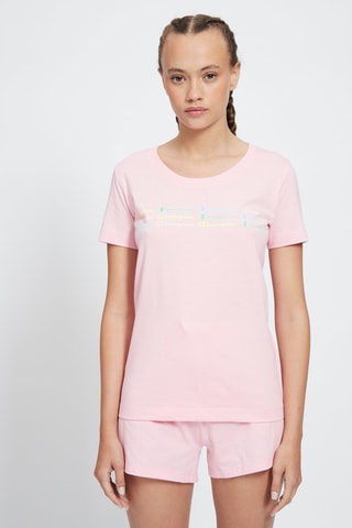 T-shirt Color & Logo Roze