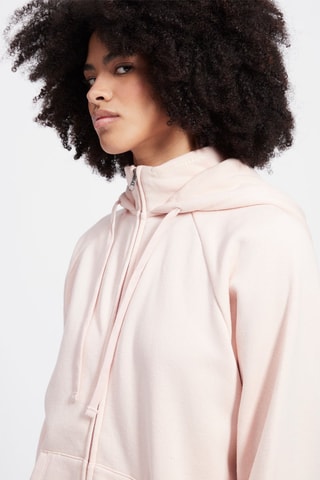 Sport Sweater met Capuchon Tape Roze
