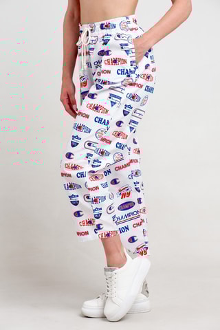 Driekwart Broek Wit en Rood