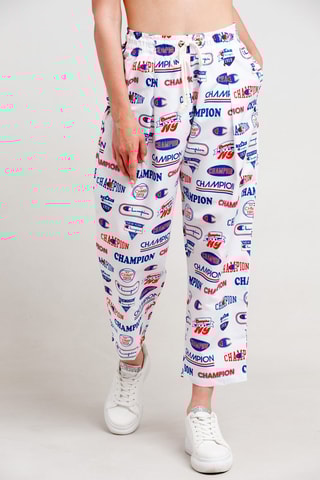 Driekwart Broek Wit en Rood
