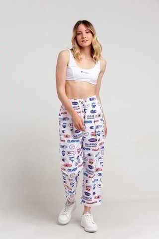 Driekwart Broek Wit en Rood