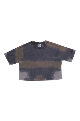 T-shirt Tie and Dye - Nachtblauw en Grijs