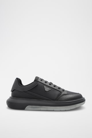 Baskets plateformes - Bleu nuit - Emporio Armani