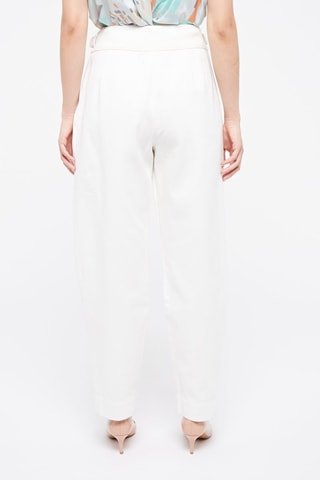 Pantalon droit Emporio Armani Blanc