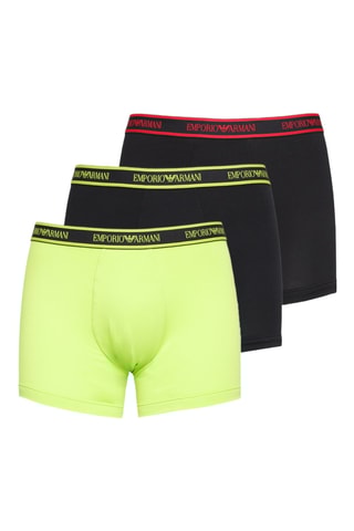 3 boxers - Vert clair et noir - Emporio Armani