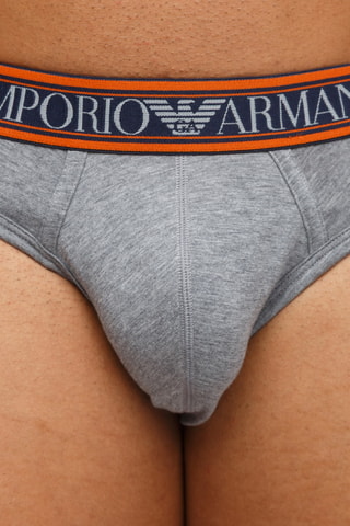Slip - Gris clair chiné - Emporio Armani