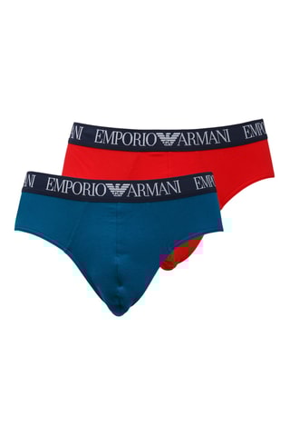 2 slips - Bleu canard et rouge - Emporio Armani