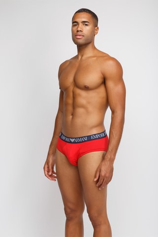 2 slips - Bleu canard et rouge - Emporio Armani