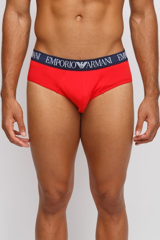 2 slips - Bleu canard et rouge - Emporio Armani