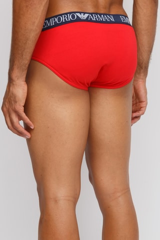 2 slips - Bleu canard et rouge - Emporio Armani