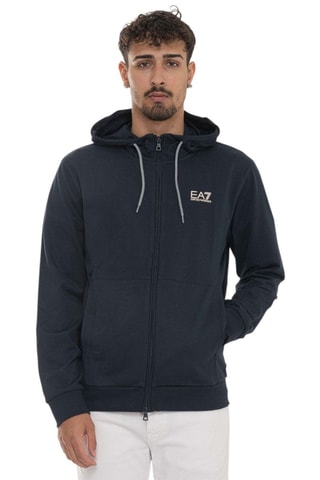 Sweat à capuche - Bleu foncé - EA7