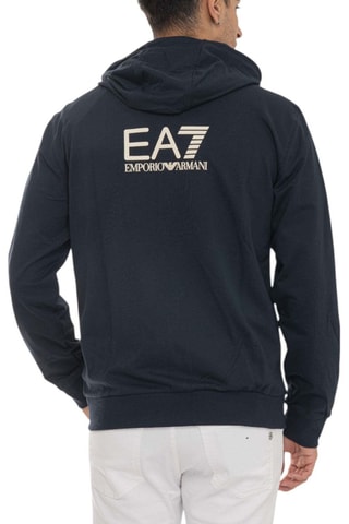Sweat à capuche - Bleu foncé - EA7