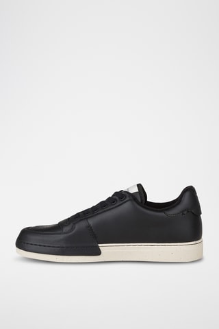 Baskets en cuir - Noir - Emporio Armani