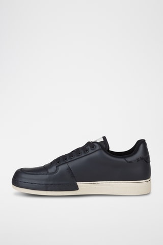 Baskets en cuir - Noir - Emporio Armani