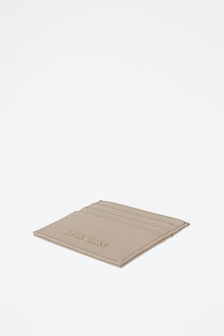 Porte-cartes en cuir - Beige - Emporio Armani
