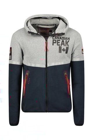 Sweater met Capuchon Ganaseak - Grijs en Marineblauw