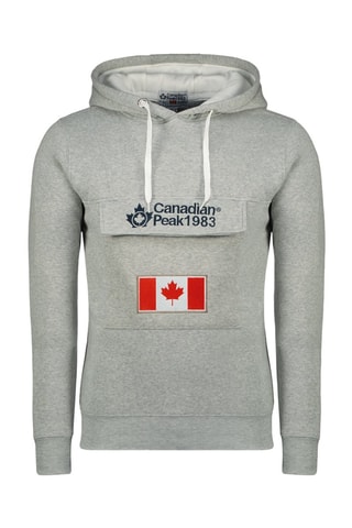 Sweater met Capuchon Gadreak Gemêleerd Grijs, Wit
