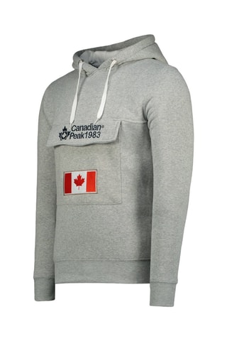 Sweater met Capuchon Gadreak Gemêleerd Grijs, Wit