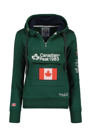 Sweater met Capuchon Gyrelle Donkergroen