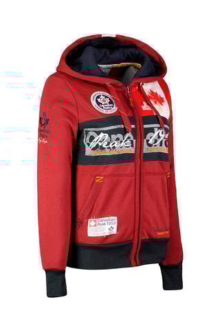 Sweater met Capuchon Face Bordeauxrood