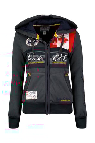 Sweater met Capuchon Face Donkergrijs