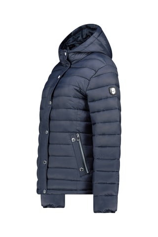 Gewatteerde Jas met Capuchon - Marineblauw