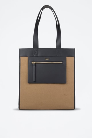 Cabas en cuir Sm Tote Pk - Camel