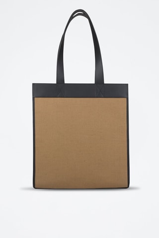 Cabas en cuir Sm Tote Pk - Camel
