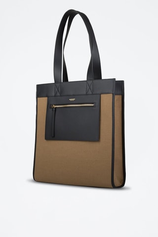 Cabas en cuir Sm Tote Pk - Camel