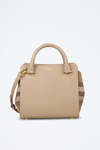 Sac à main en cuir Mn Banwell - Beige