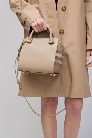 Sac à main en cuir Mn Banwell - Beige
