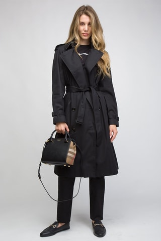 Sac à main en cuir Mini Banwell - Noir