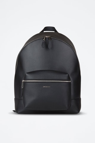 Sac à dos en cuir Jeff - Noir